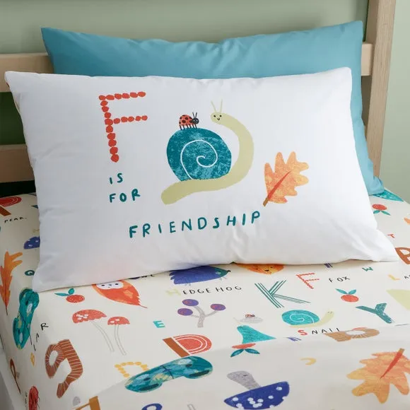 Reversible Duvet Cover Set - Natural, Polycotton