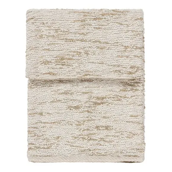 Cotton Throw Blanket with Tassels - Natural