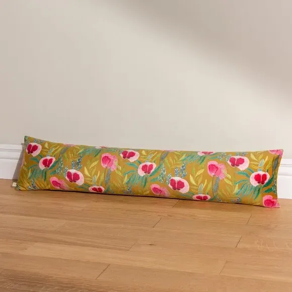 Draught Excluder Floral Design - Saffron, Polyester image