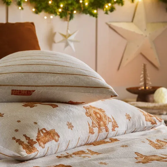 Duvet Cover Set Reversible - White, Cotton