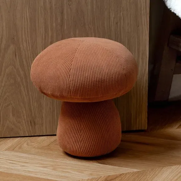 Mushroom Doorstop - Rust, Corduroy
