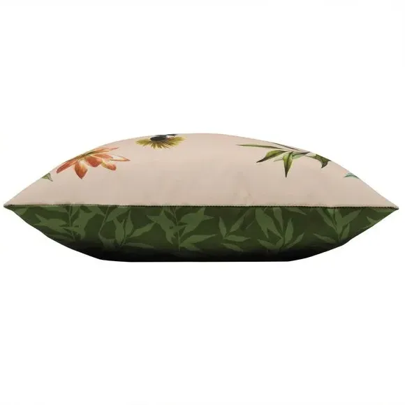 Outdoor Cushion with Bird Print - Blush, Polyester