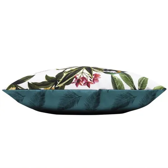 Outdoor Cushion with Parrot Print - Multicolor