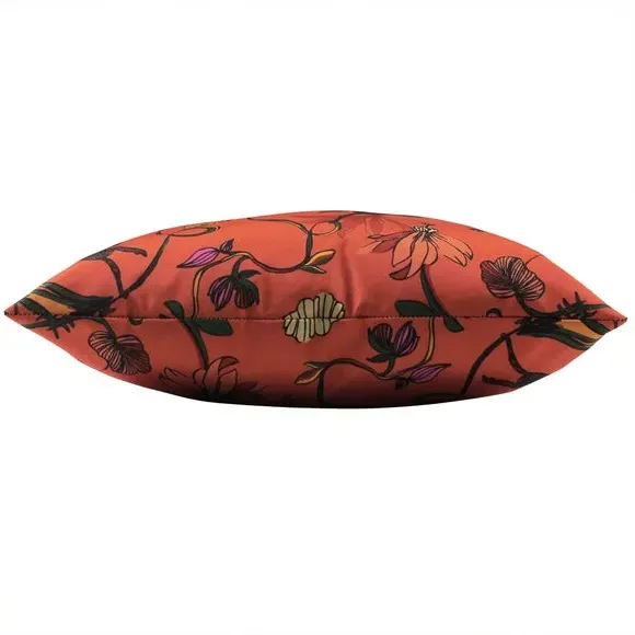 Outdoor Cushion with Wildlife Print - Orange