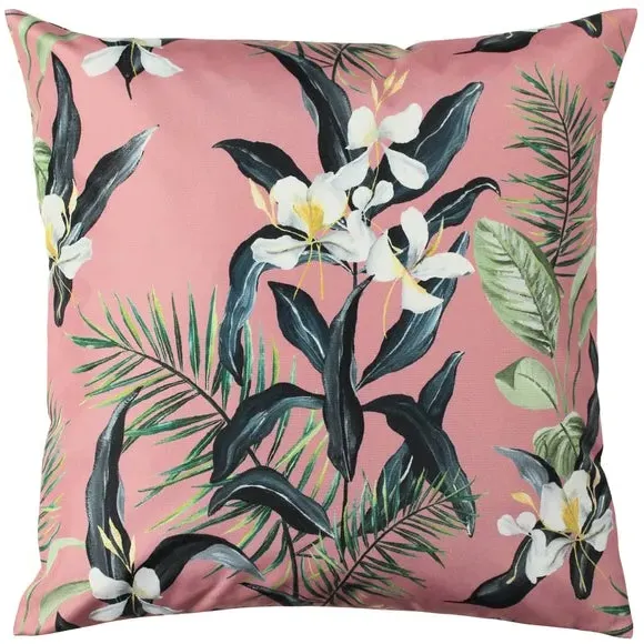 Outdoor Cushion with Zip Closure - Pink, Polyester