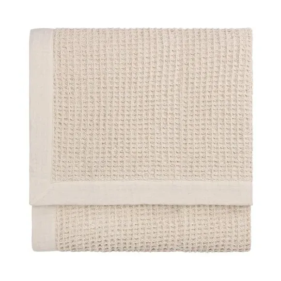 Oversized Throw Blanket Waffle Texture - Natural, Cotton