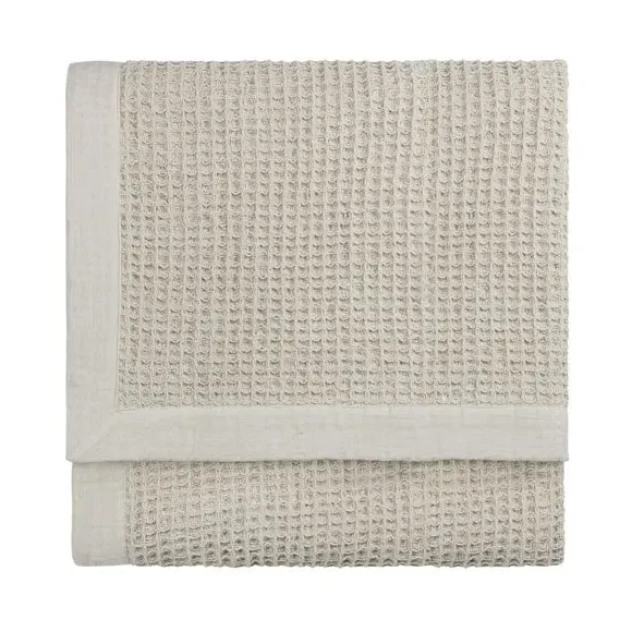 Oversized Throw Blanket Waffle Texture - Taupe, Cotton