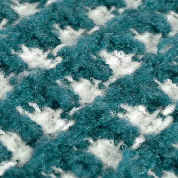 Oversized Throw Blanket Waffle Texture - Teal