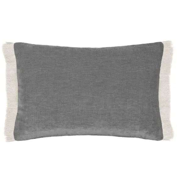 Rectangle Cushion Cover with Frill - Dove, Polyester