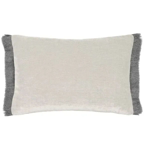 Rectangle Cushion Cover with Frill - Dove, Polyester