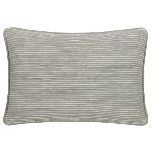 Rectangle Cushion Cover with Zip - Pebble, Cotton