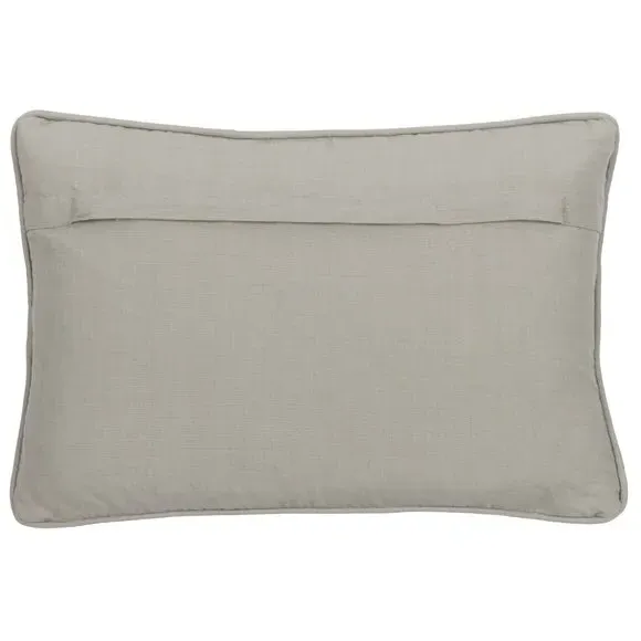 Rectangle Cushion Cover with Zip - Pebble, Cotton
