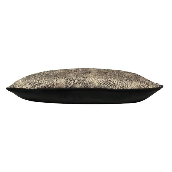 Rectangle Cushion Snake Print - Clay, Polyester