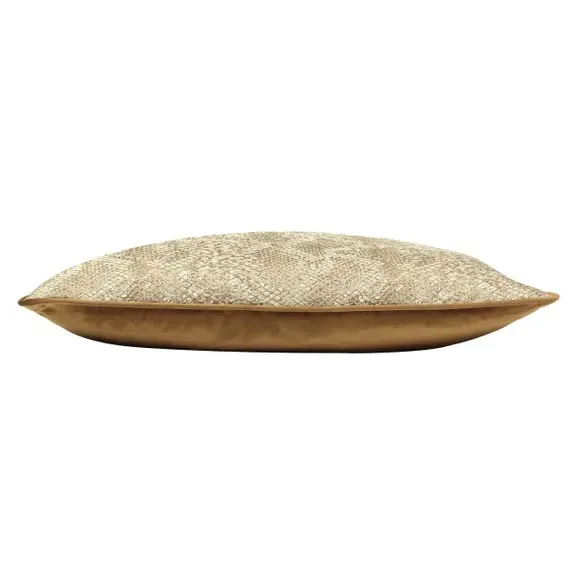 Rectangle Cushion Snake Print - Rust, Polyester