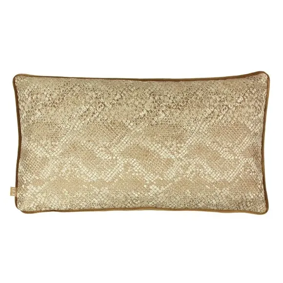 Rectangle Cushion Snake Print - Rust, Polyester