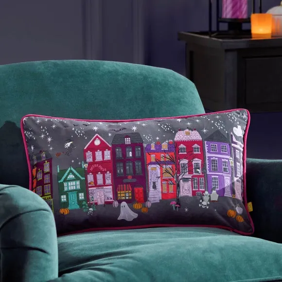 Rectangle Cushion with Piped Trim - Charcoal image