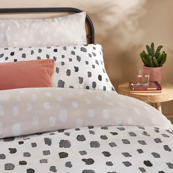 Reversible Duvet Cover Set - Linen, Polyester