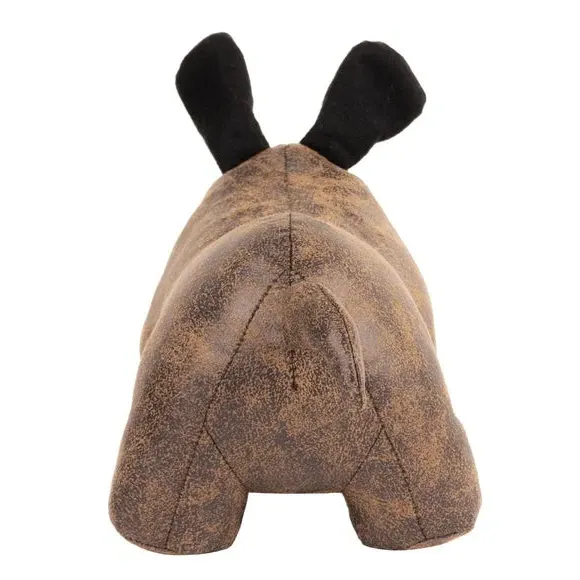 Rhino Doorstop - Brown, Polyester