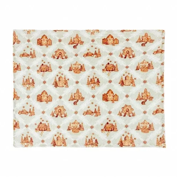 Sherpa Throw Blanket - Orange, Soft Fabric image