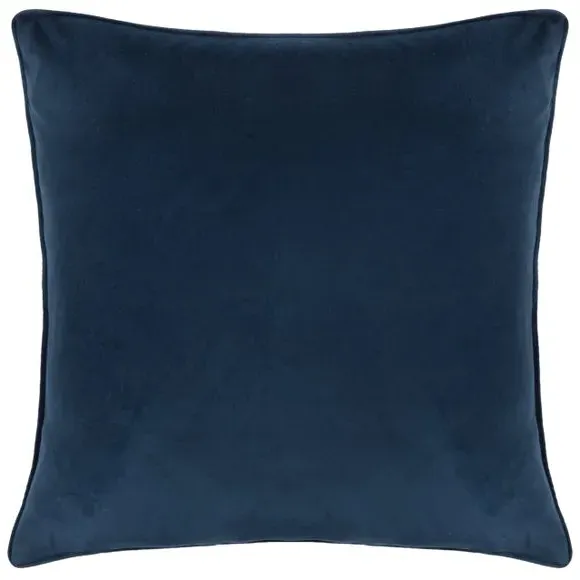 Square Cushion Cover Floral - Petrol, Polyester