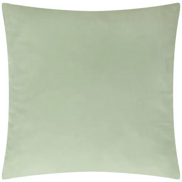 Square Cushion Cover Nature Print - Sage, Velvet