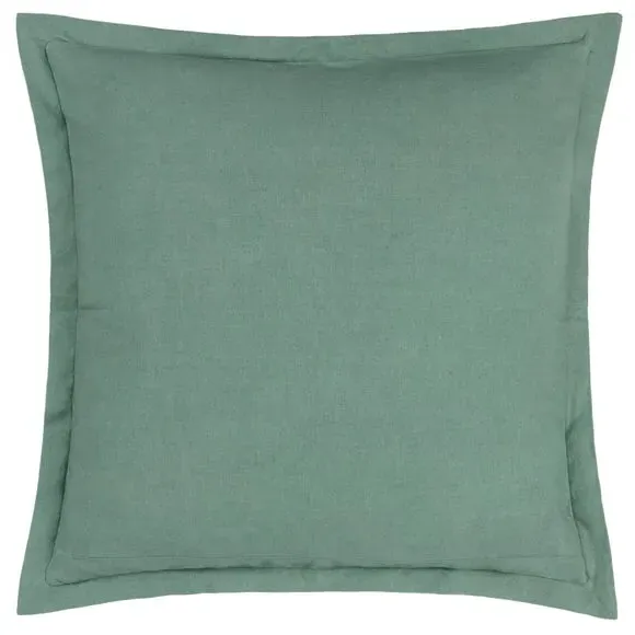 Square Cushion Cover with Botanical Print - Sage