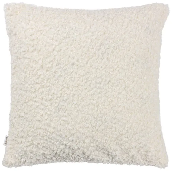 Square Cushion Cover with Zip - Ecru, Boucle