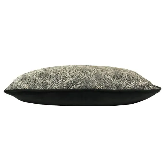 Square Cushion Snake Print - Bronze, Velvet