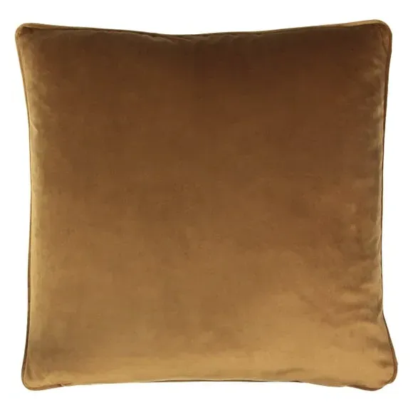 Square Cushion Snake Print - Rust, Velvet