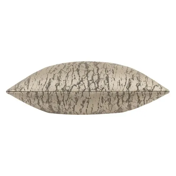 Square Cushion with Foil Print - Taupe, Polyester