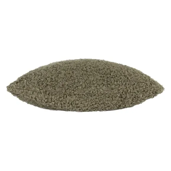 Square Cushion with Reversible Design - Khaki