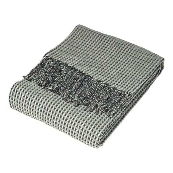 Throw Blanket Geometric Design - Charcoal, Acrylic