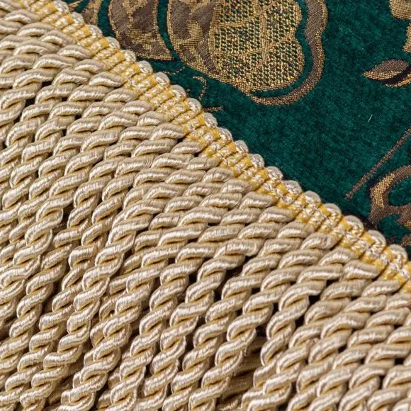 Throw Blanket with Fringe - Emerald, Polyester