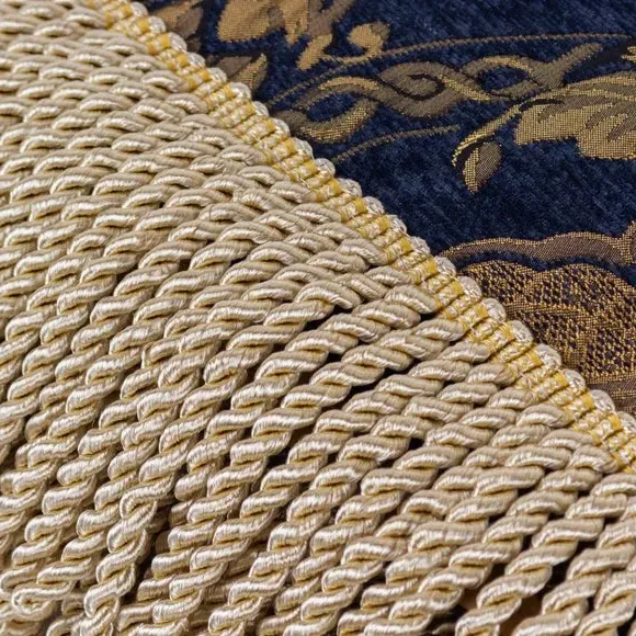 Throw Blanket with Fringe - Navy, Polyester