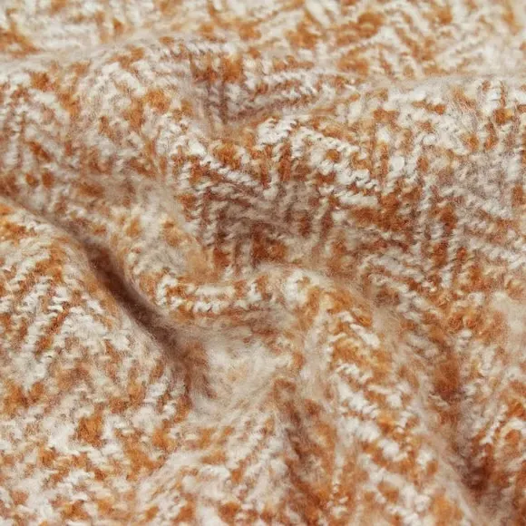Throw Blanket with Tassels - Gold, Acrylic