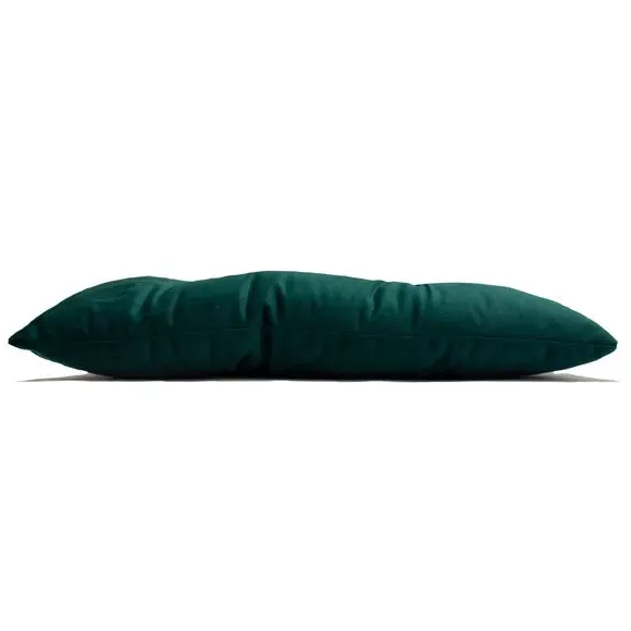 Decorative Cushion with Bee Brooches - Teal, Velvet