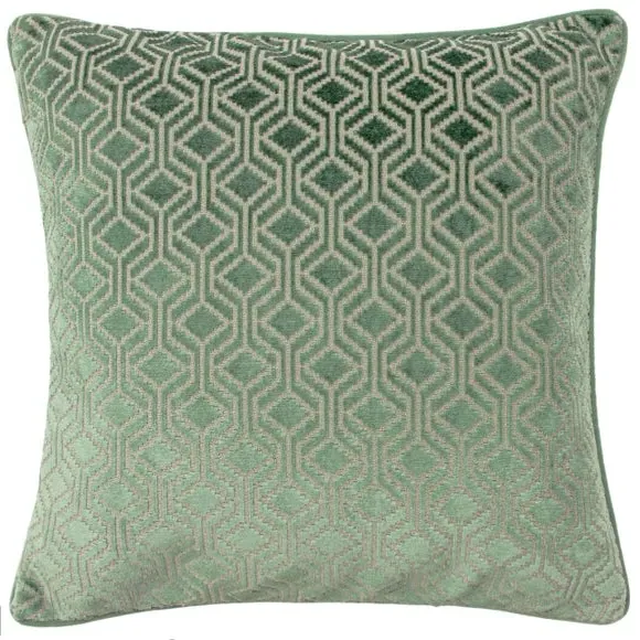 Square Cushion Cover Art Deco - Mint, Polyester