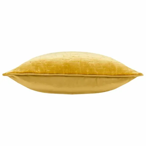 Square Cushion Cover - Mustard, Velvet
