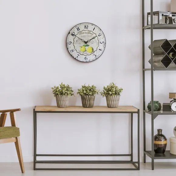 Round Wall Clock Recipe Design - White image