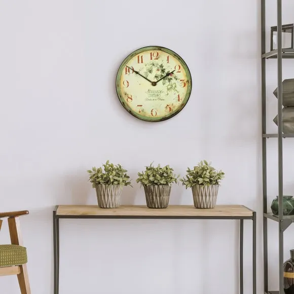 Vineyard Wall Clock - Green image