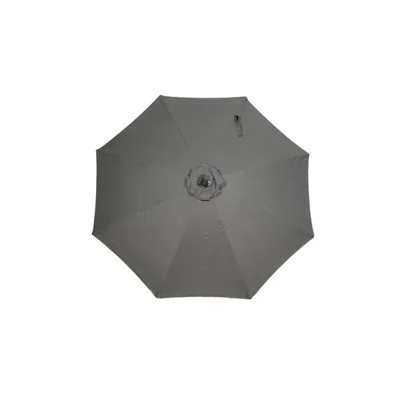 2.7m Parasol with LED Lights - Ivory, Aluminium