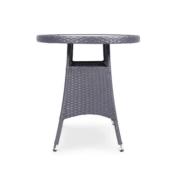 3-Piece Stacking Bistro Set - Grey, Rattan
