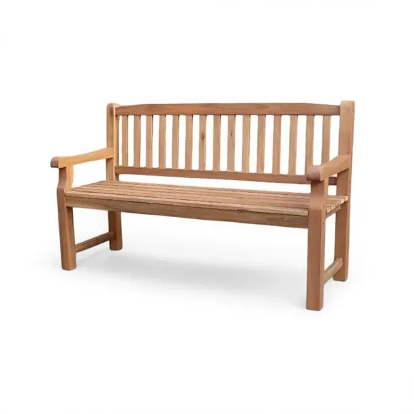 3-Seater Garden Bench - Medium Wood, Acacia