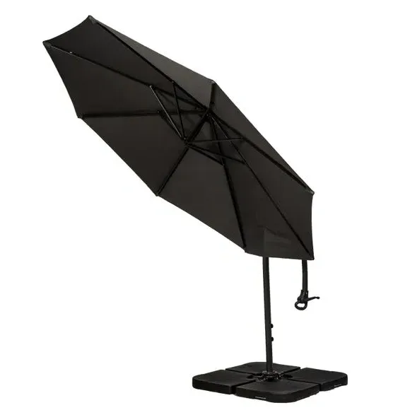3m Cantilever Parasol Pedal Operated - Grey
