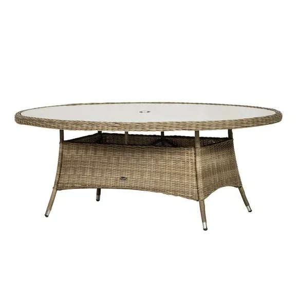 6-Seater Outdoor Dining Set - Natural, Rattan