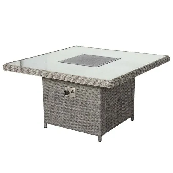 7-Piece Modular Corner Dining Set - Slate, Rattan