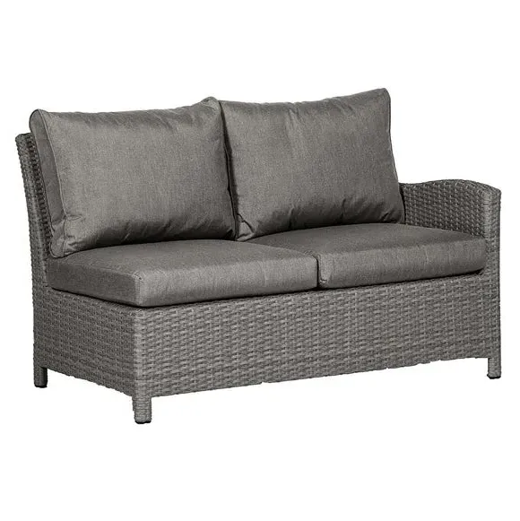 7-Piece Modular Corner Dining Set - Slate, Rattan