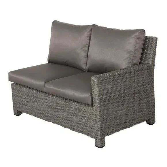 7-Piece Modular Corner Dining Set - Slate, Rattan