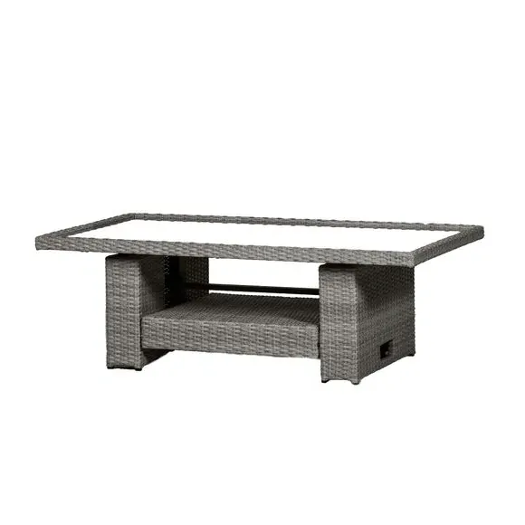7-Seater Outdoor Dining Set - Grey, Rattan