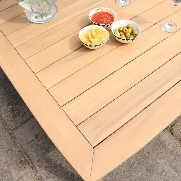 Corner Lounge Set with Table - Grey, Rattan